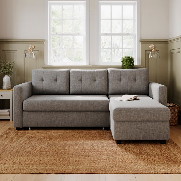 View Barker Flatweave Trundle Corner Chaise Sofa Bed View Barker Flatweave Trundle Corner Chaise Sofa Bed