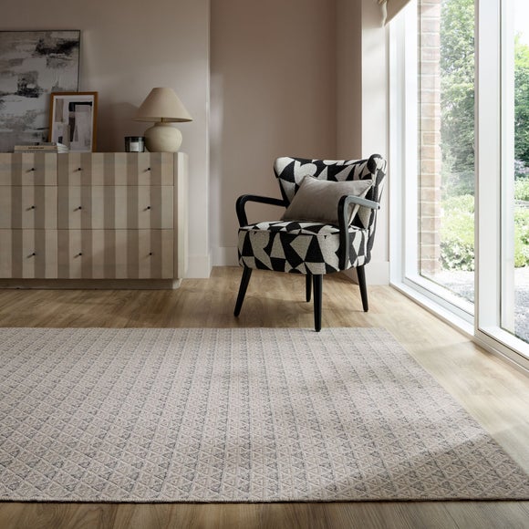 View Geo Diamond Woven Washable Rug View Geo Diamond Woven Washable Rug