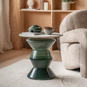 Cedar & Sage Tilbury Marble Side Table