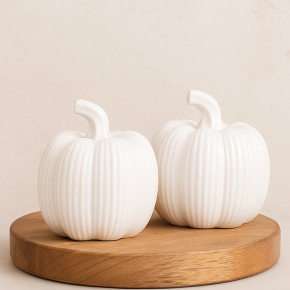 Click to view product details and reviews for Country Living Set Of 2 Tall White Ceramic Pumpkin Ornaments. Click to view product details and reviews for Country Living Set Of 2 Tall White Ceramic Pumpkin Ornaments.