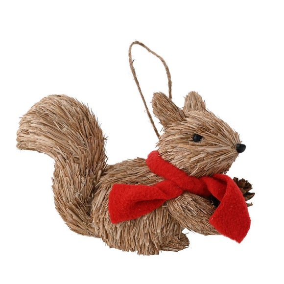 Click to view product details and reviews for Country Living Squirrel In A Scarf Hanging Ornament.