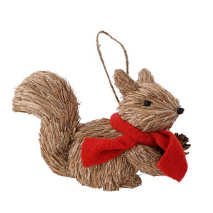 Country Living Squirrel In A Scarf Hanging Ornament