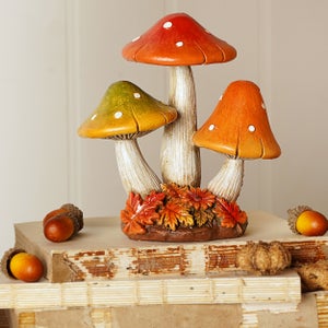 Country Living Bright Mushroom Trio Ornament