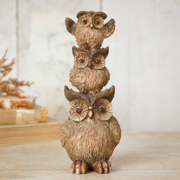 View Country Living Stack Of Owls Ornament