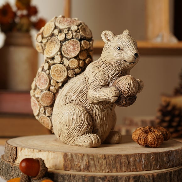 Click to view product details and reviews for Country Living Wood Effect Squirrel Ornament.