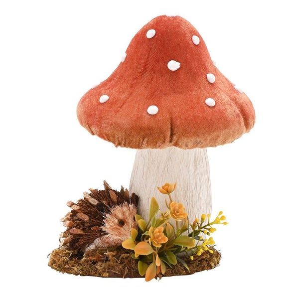 Click to view product details and reviews for Country Living Hedgehog With Mushroom Ornament.