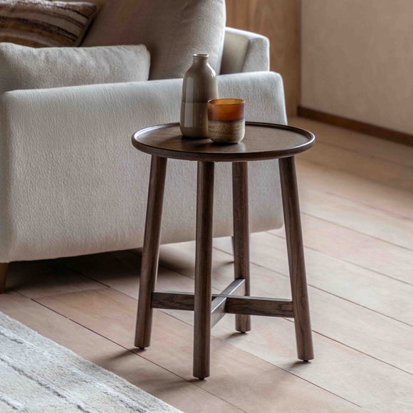 Kalia Side Table, Oak Effect