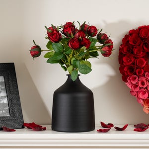 Artificial Mini Red Rose Bundle
