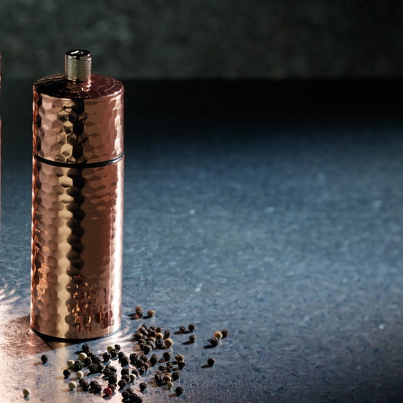 MasterClass Hammered Copper Pepper Mill