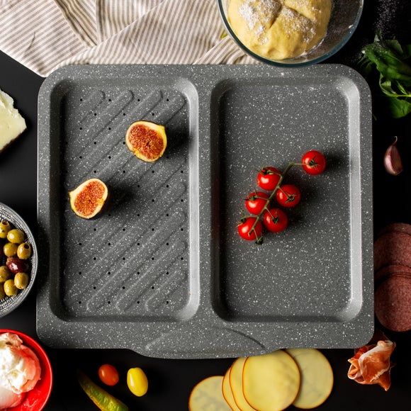 Salter Marblestone Non-Stick Split Baking Tray