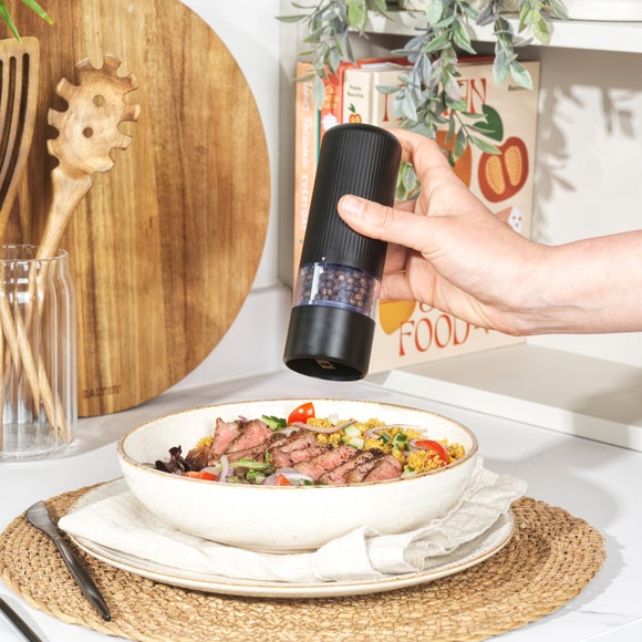 Click to view product details and reviews for Salter Clarence Electronic Universal Salt Or Pepper Mill.