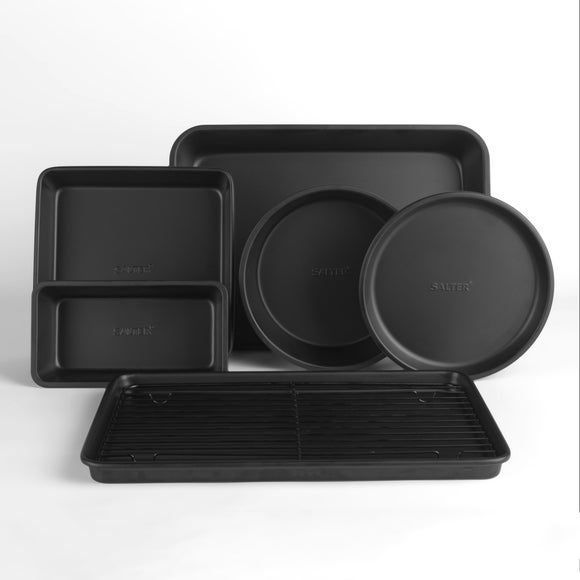View Salter Bakes 7 Piece Non-stick Stacking Bakeware Set View Salter Bakes 7 Piece Non-stick Stacking Bakeware Set