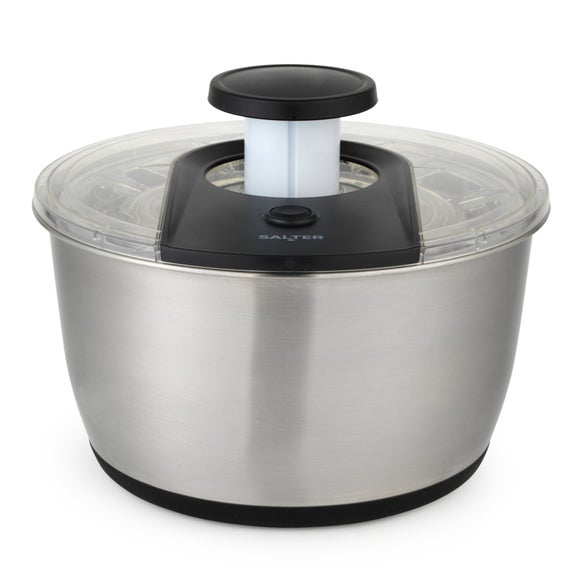 Click to view product details and reviews for Salter Expert Stainless Steel Salad Spinner.