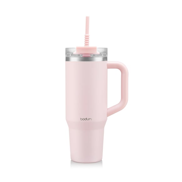 Bodum Travel Mug With Handle and Silicone Straw 1.2L