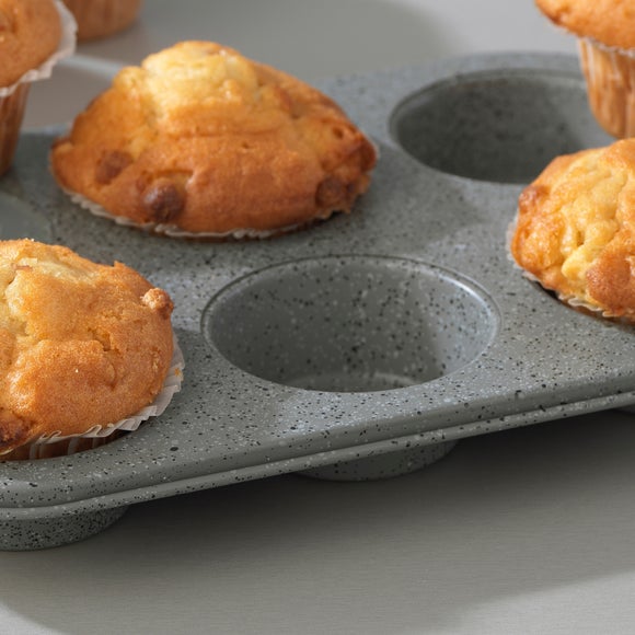 Salter Marblestone Non-Stick 6 Cup Muffin Pan