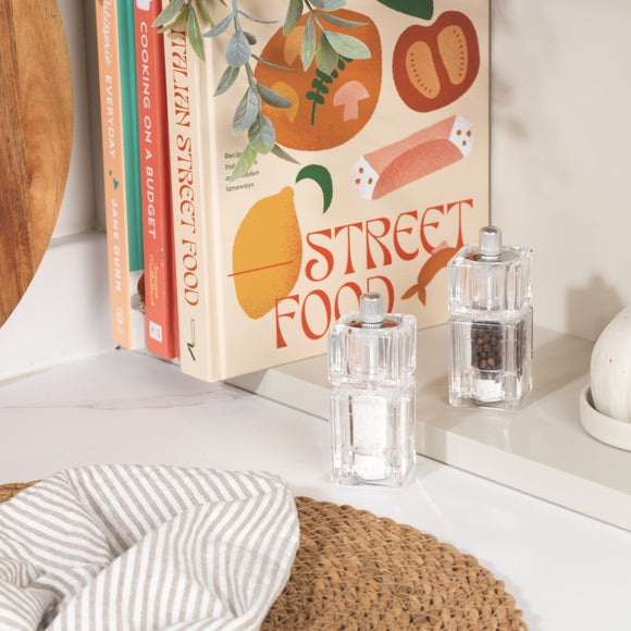 Salter Mini Transparent Salt and Pepper Mill Set