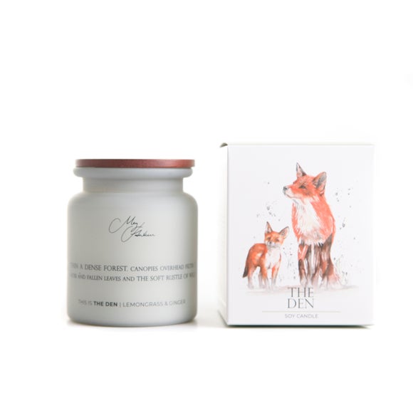 Meg Hawkins The Den Fox and Cub Soy Candle
