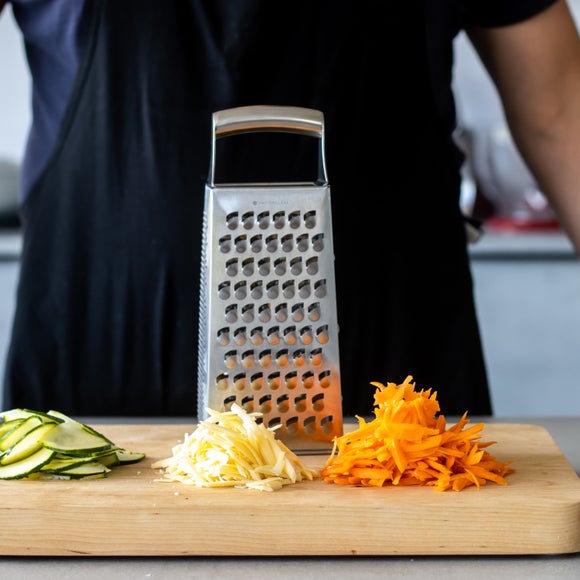 MasterClass Etched Stainless Steel Four Sided Box Grater