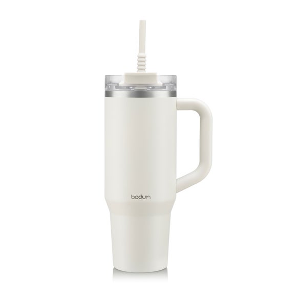 Bodum Travel Mug With Handle and Silicone Straw 1.2L