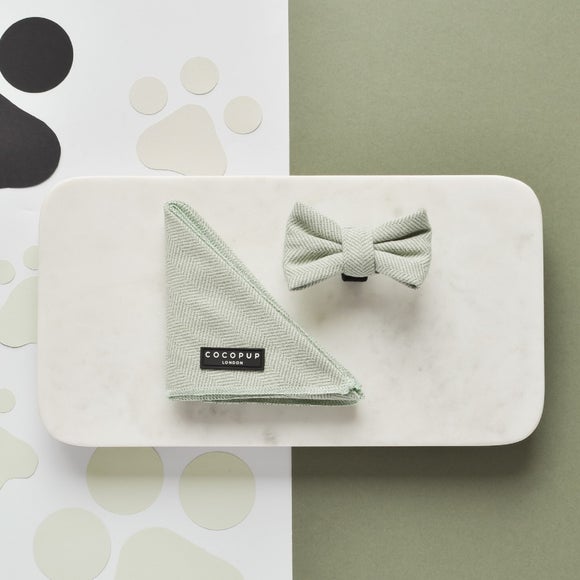 Cocopup Tweed Bandana and Bow Tie Set