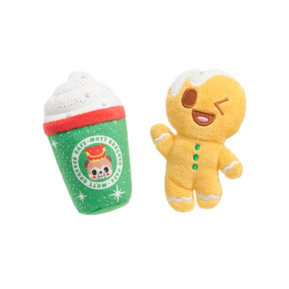 Bark Christmas Ginger Boy & Brew Dog Toy