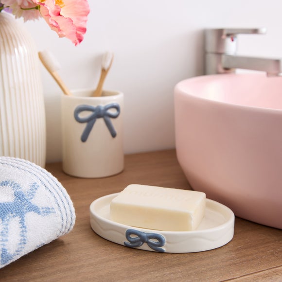 Bow Ceramic Bathroom Tray
