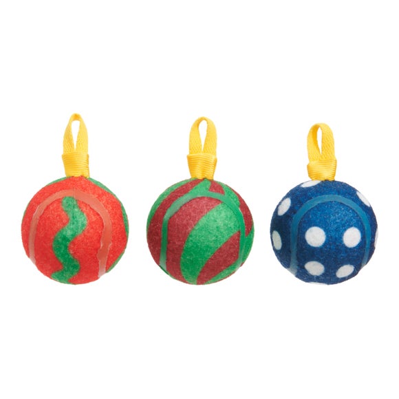 Bark Christmas Bauble Balls Dog Toy