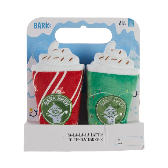Bark Christmas Falalala Lattes Dog Toy