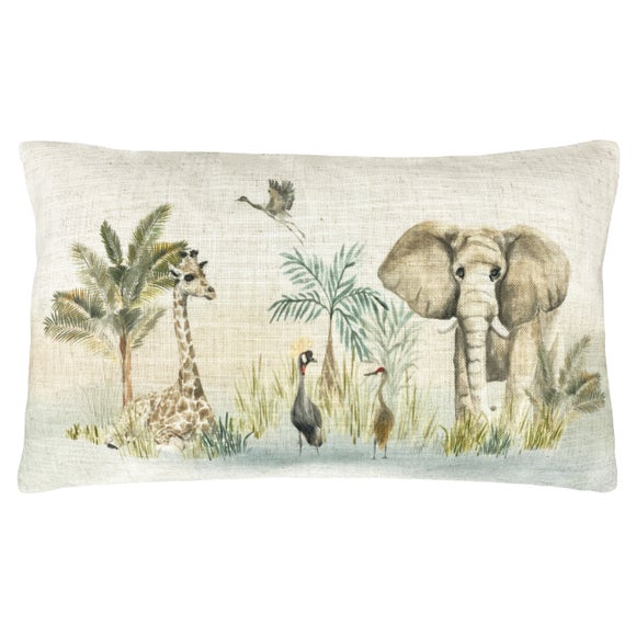 Evans Lichfield Kenya Scene Rectangle Cushion