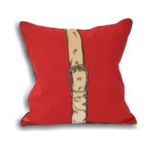 Paoletti Polo Strap Cotton Square Cushion