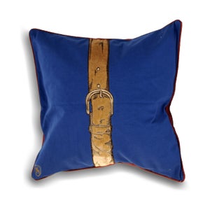 Paoletti Polo Strap Cotton Square Cushion