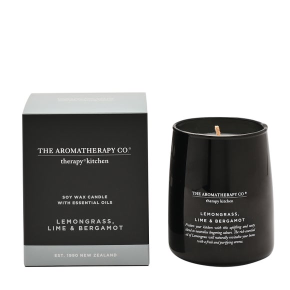 Click to view product details and reviews for The Aromatherapy Co Therapy Kitchen Lemongrass Lime Bergamot Candle.