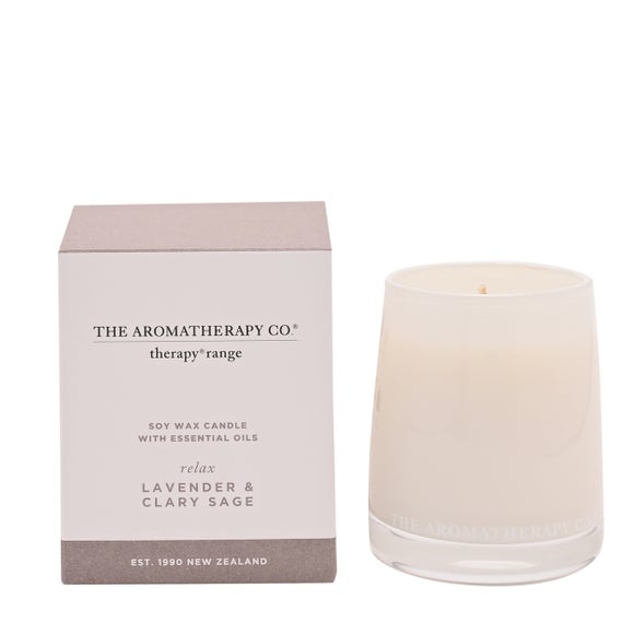 The Aromatherapy Co Therapy Relax Lavender & Clary Sage Candle