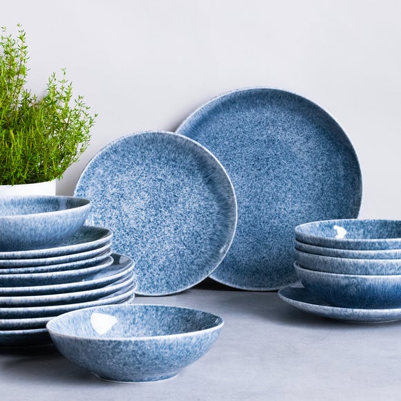 Code Maison Collection Feather Reactive 18 Piece Dinner Set