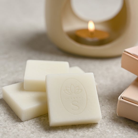 Click to view product details and reviews for Serenity Balance Set Of 9 Pink Pepper Geranium Amber Wax Melts.