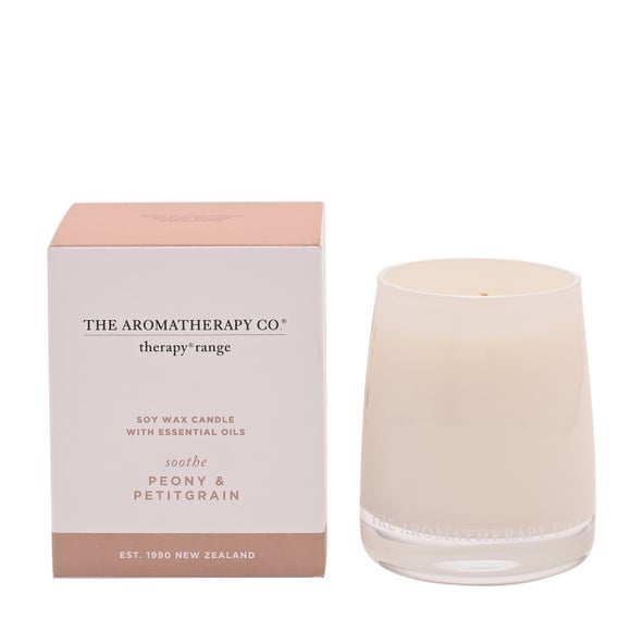 The Aromatherapy Co Therapy Soothe Peony & Petitgrain Candle