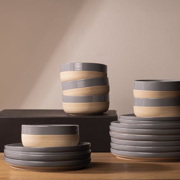 Elle Home Earthy 18 Piece Dinner Set