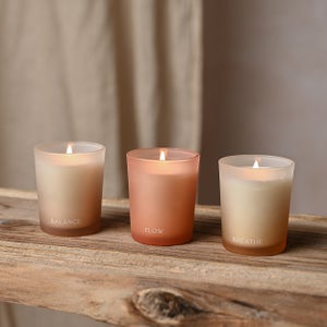 Serenity Tranquil Set Of 3 Flow- Balance & Breathe Votive Candles