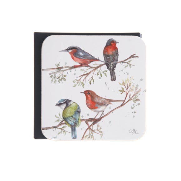 View Meg Hawkins Set Of 4 British Birds Coasters View Meg Hawkins Set Of 4 British Birds Coasters