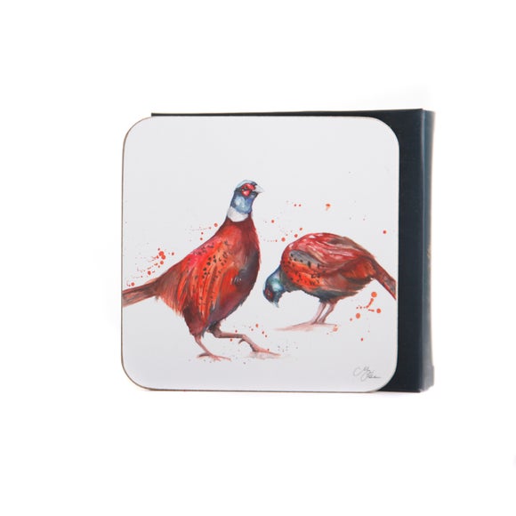 View Meg Hawkins Set Of 4 Pheasant Coasters View Meg Hawkins Set Of 4 Pheasant Coasters