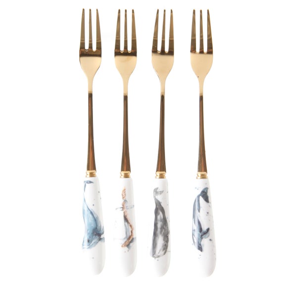 Meg Hawkins The Ocean Cake Fork Collection