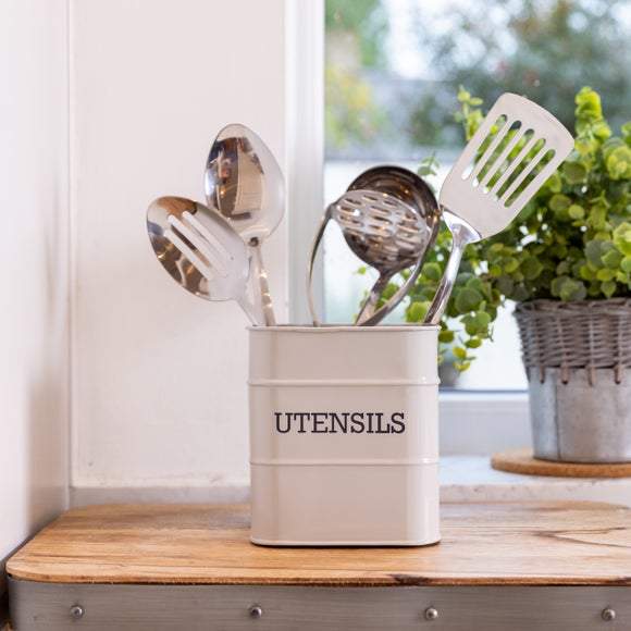 KitchenCraft Living Nostalgia Tagged Utensil Holder