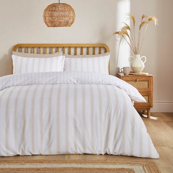 Lawson Stripe Polycotton Duvet Cover & Pillowcase Set