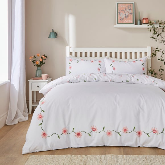 Celeste Floral Polycotton Duvet Cover & Pillowcase Set