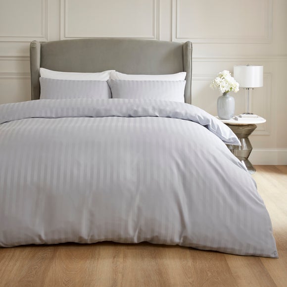 Micro Stripe Duvet Cover & Pillowcase Set