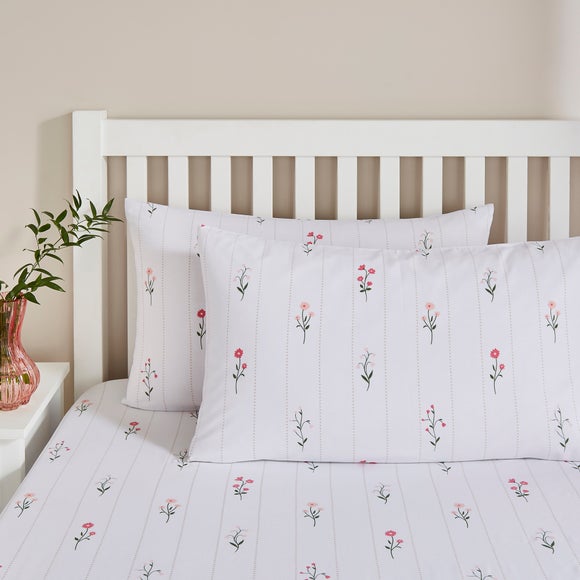 Stella Floral Polycotton Standard Pillowcase Pair