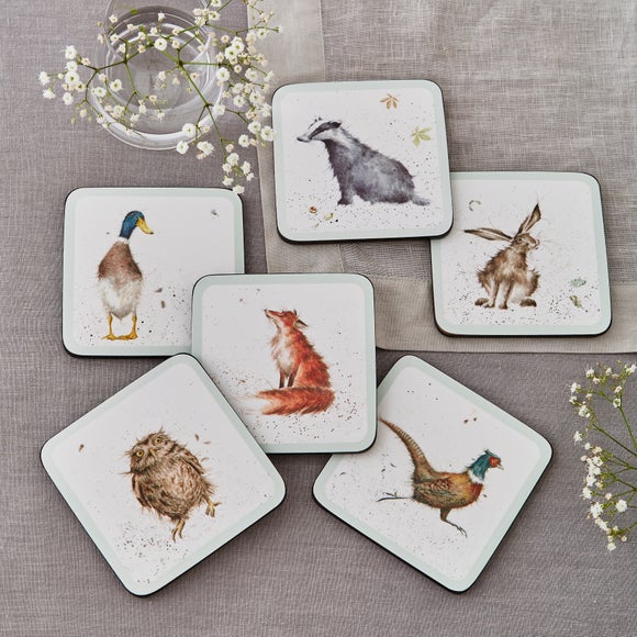 Wrendale Set of 6 Animal Coasters