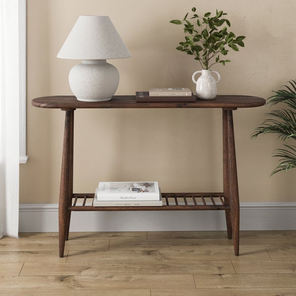 Haider Console Table, Acacia Wood