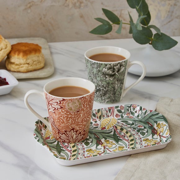 Morris & Co Pimpernel Mug & Tray Set