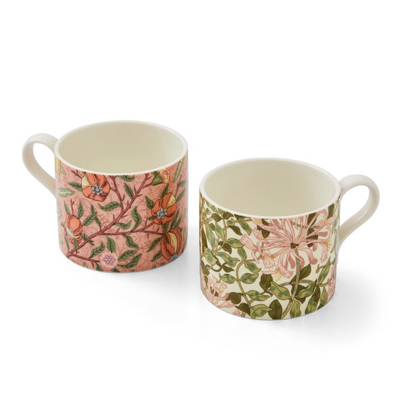 Morris & Co Set of 2 Fruit & Honeysuckle Mugs